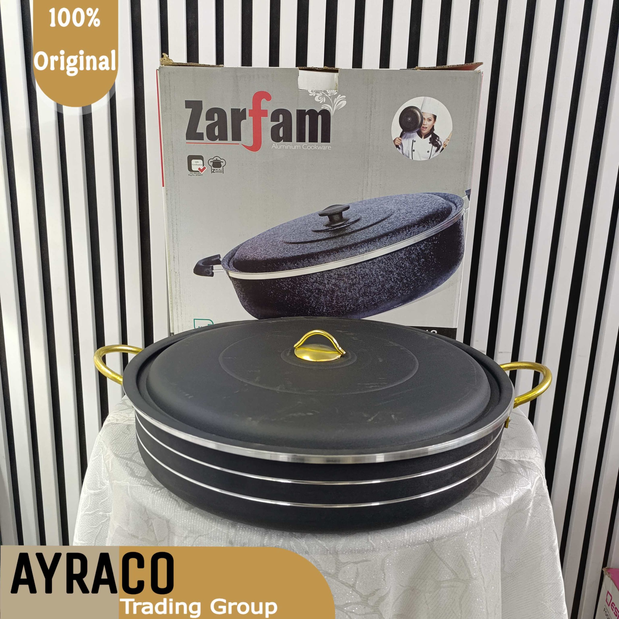 تابه گرانیتی زرفام سایز 52 رنگ مشکی تابه گرانیتی زرفام سایز 52 رنگ مشکی