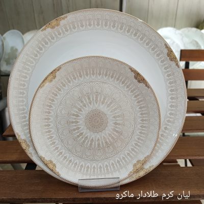 سرویس آرکوپال 26 پارچه طرح لیان کرم برند آیرا اپال (کارخانه مقصود)