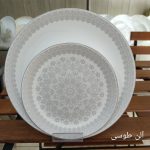 سرویس آرکوپال 26 پارچه طرح آلن طوسی برند آیرا اپال (کارخانه مقصود)