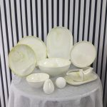 سرویس پذیرایی چینی 31 پارچه Wertvolle طرح استون سبز